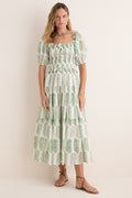 Green Mayura Percy Midi Dress