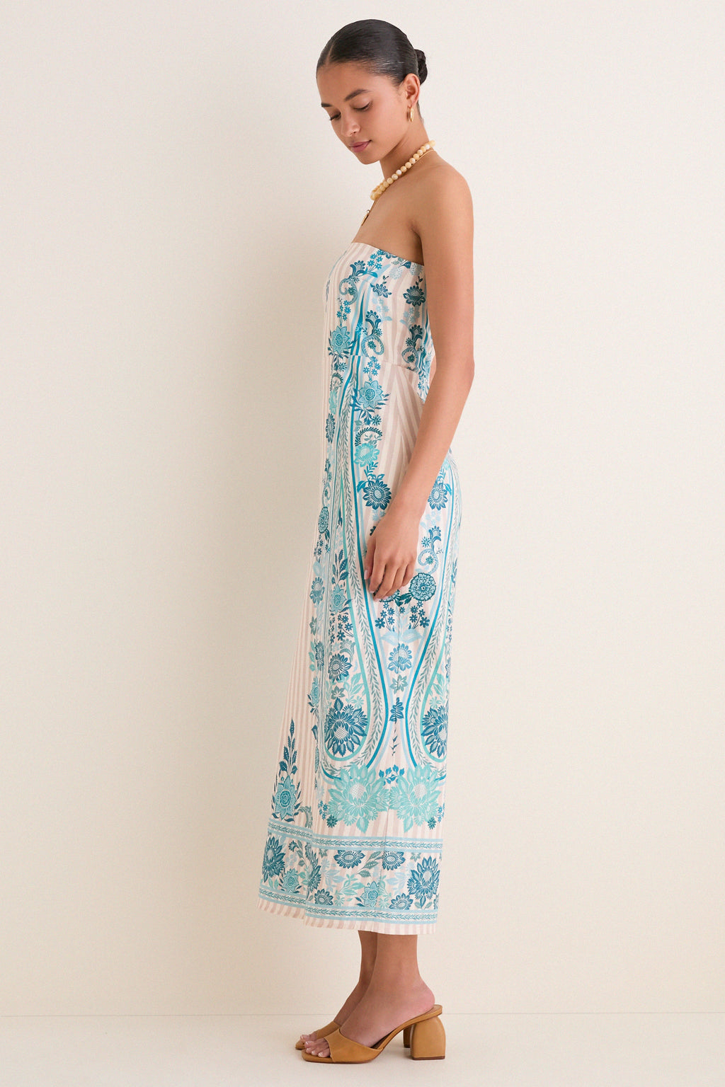 Paisley Stripe Dalton Midi Dress
