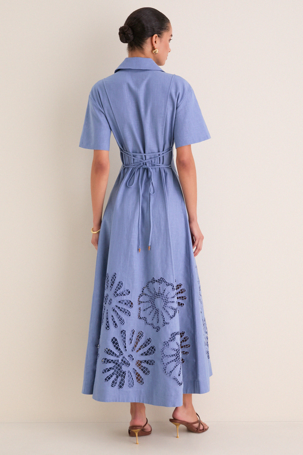 Delphinium Analise Shirt Midi Dress