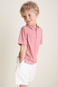 Nantucket Red and Creme Le Club Polo