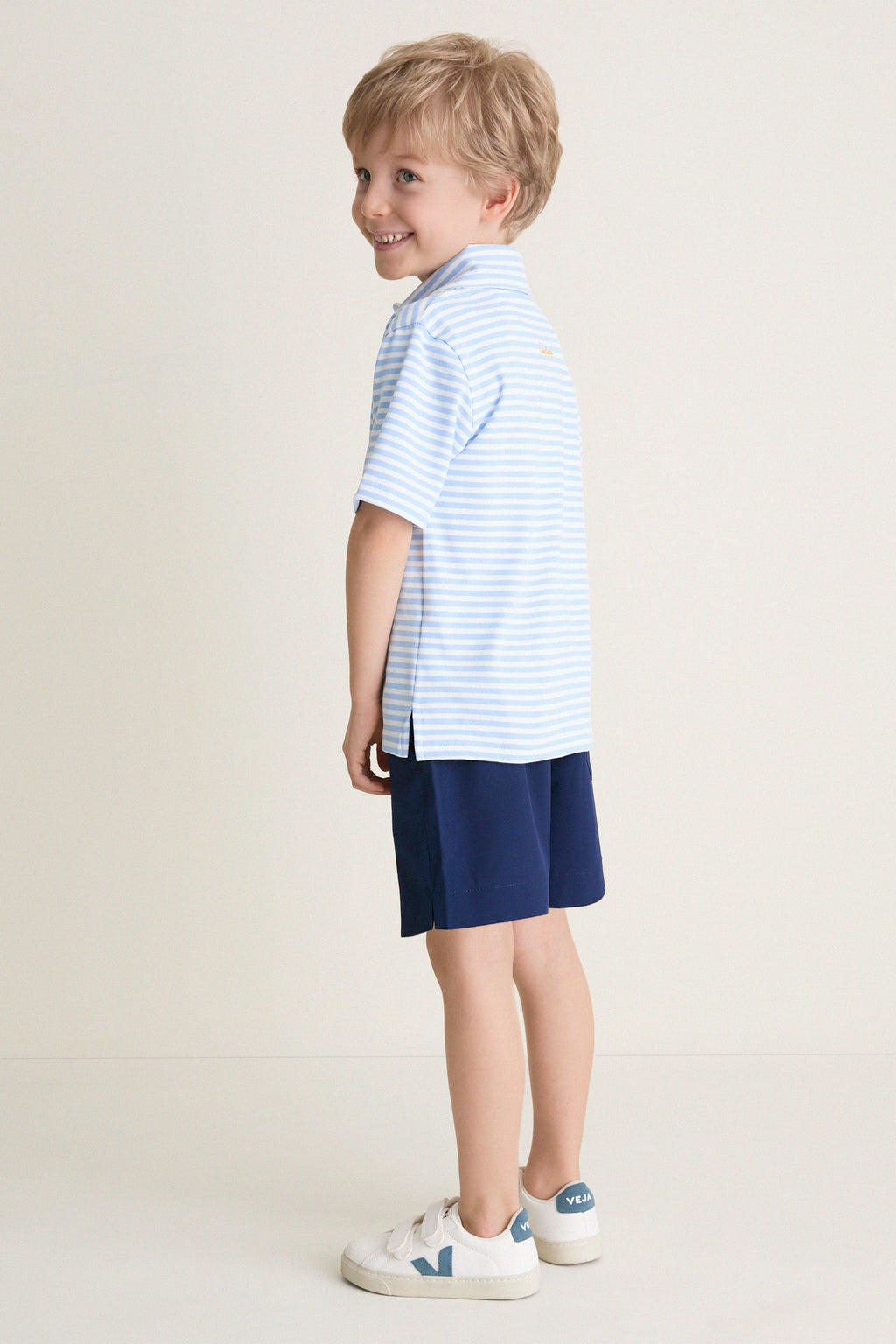 Bachelor's Blue and White Le Club Polo