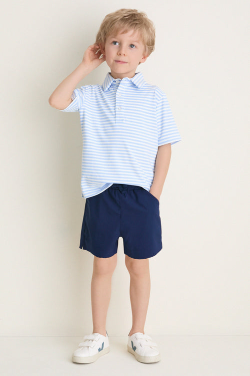 Bachelor's Blue and White Le Club Polo