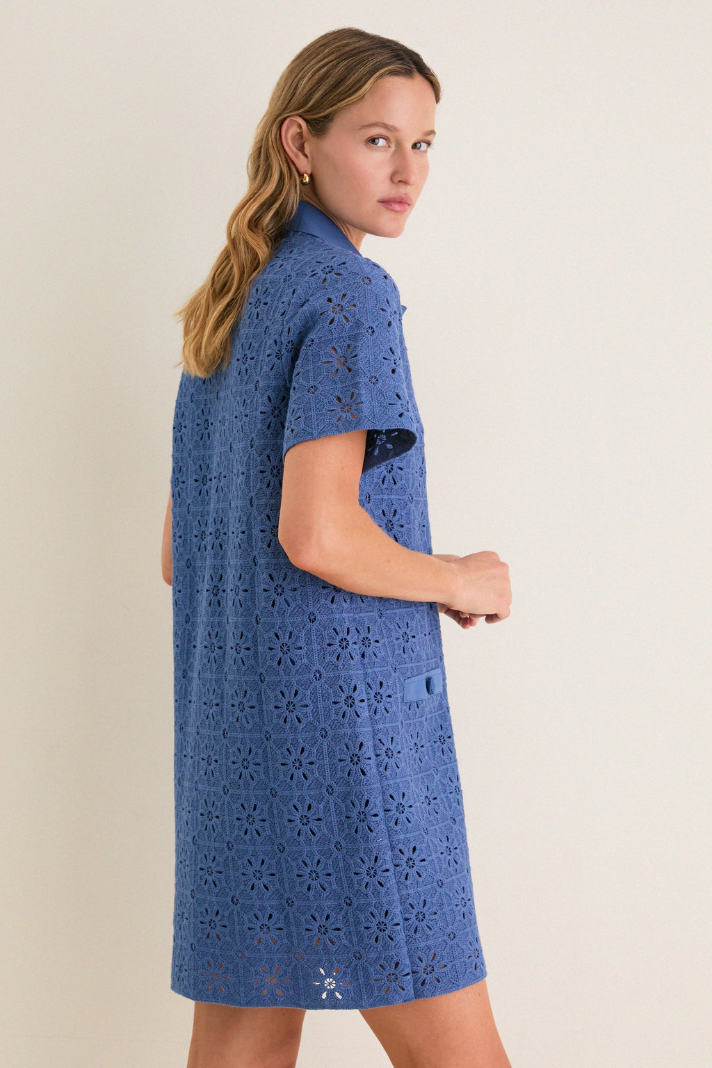 Allure Crochet Tile Jeanine Shift Dress