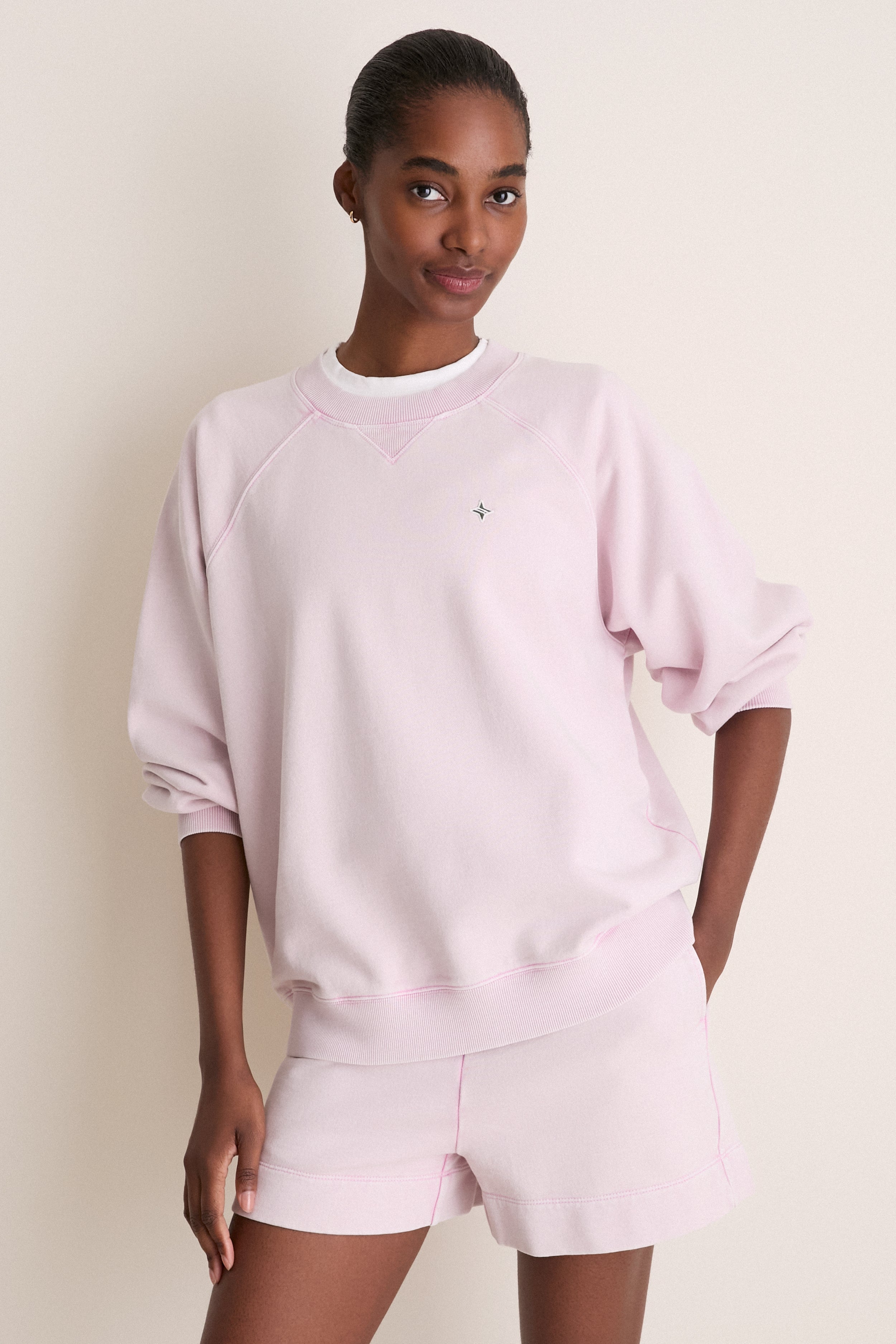 Washed Pink Katarina Crewneck