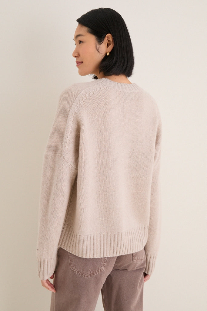Sandstone Cashmere Henri Crewneck