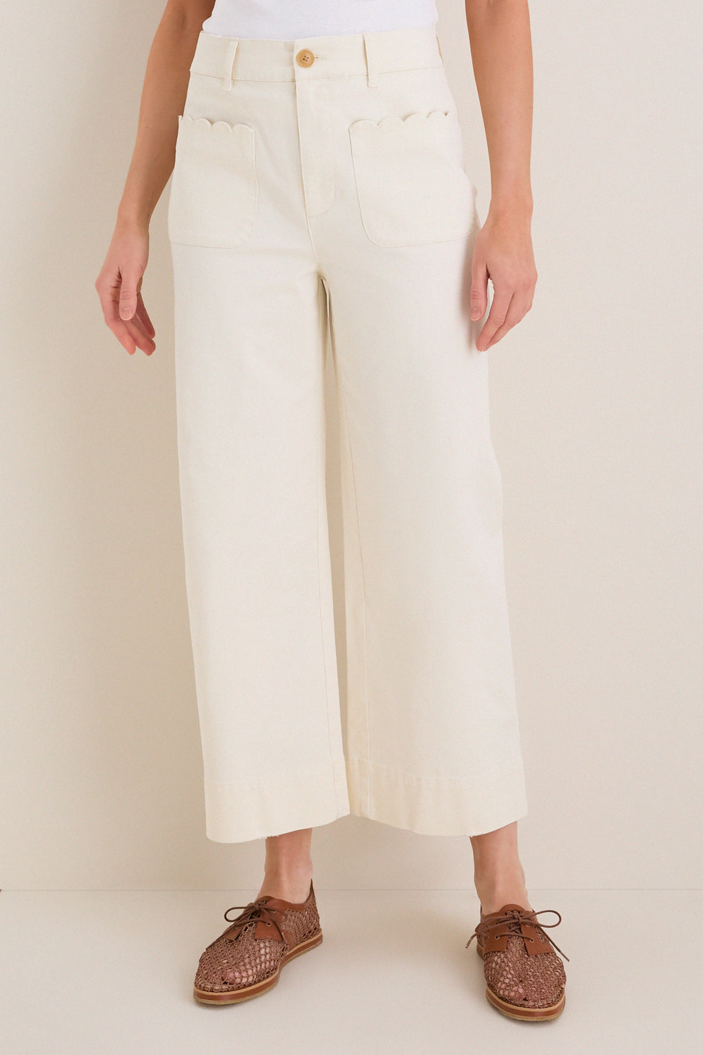 Stone Chino Wide Leg Davis Pants