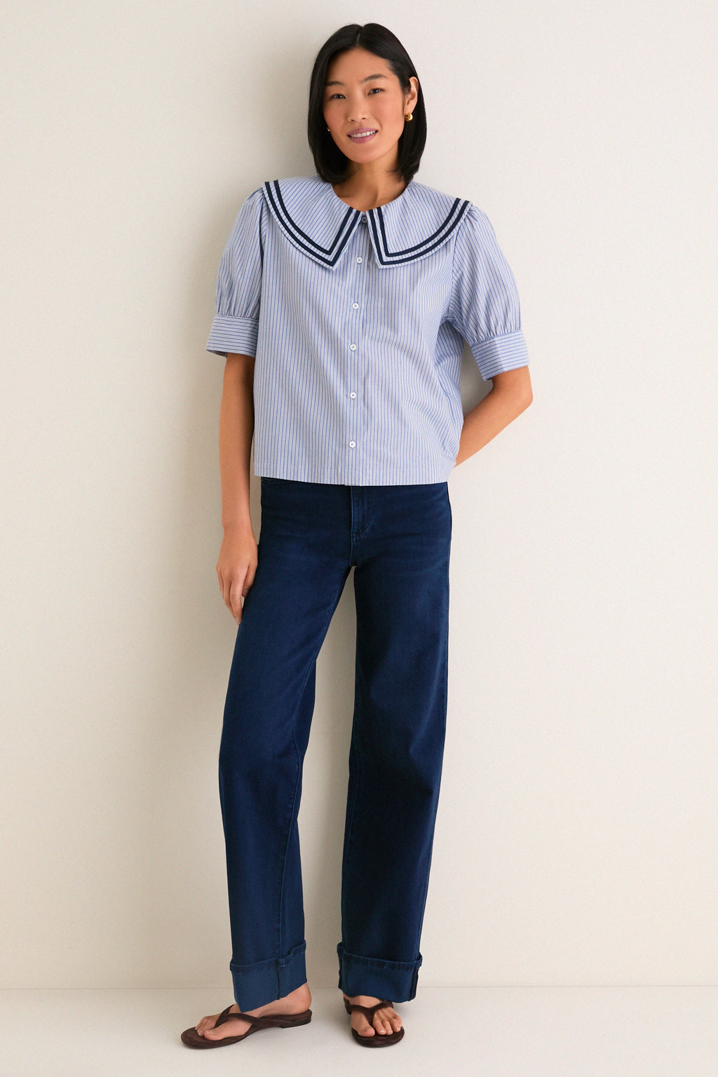 Parisian Stripe Renee Blouse