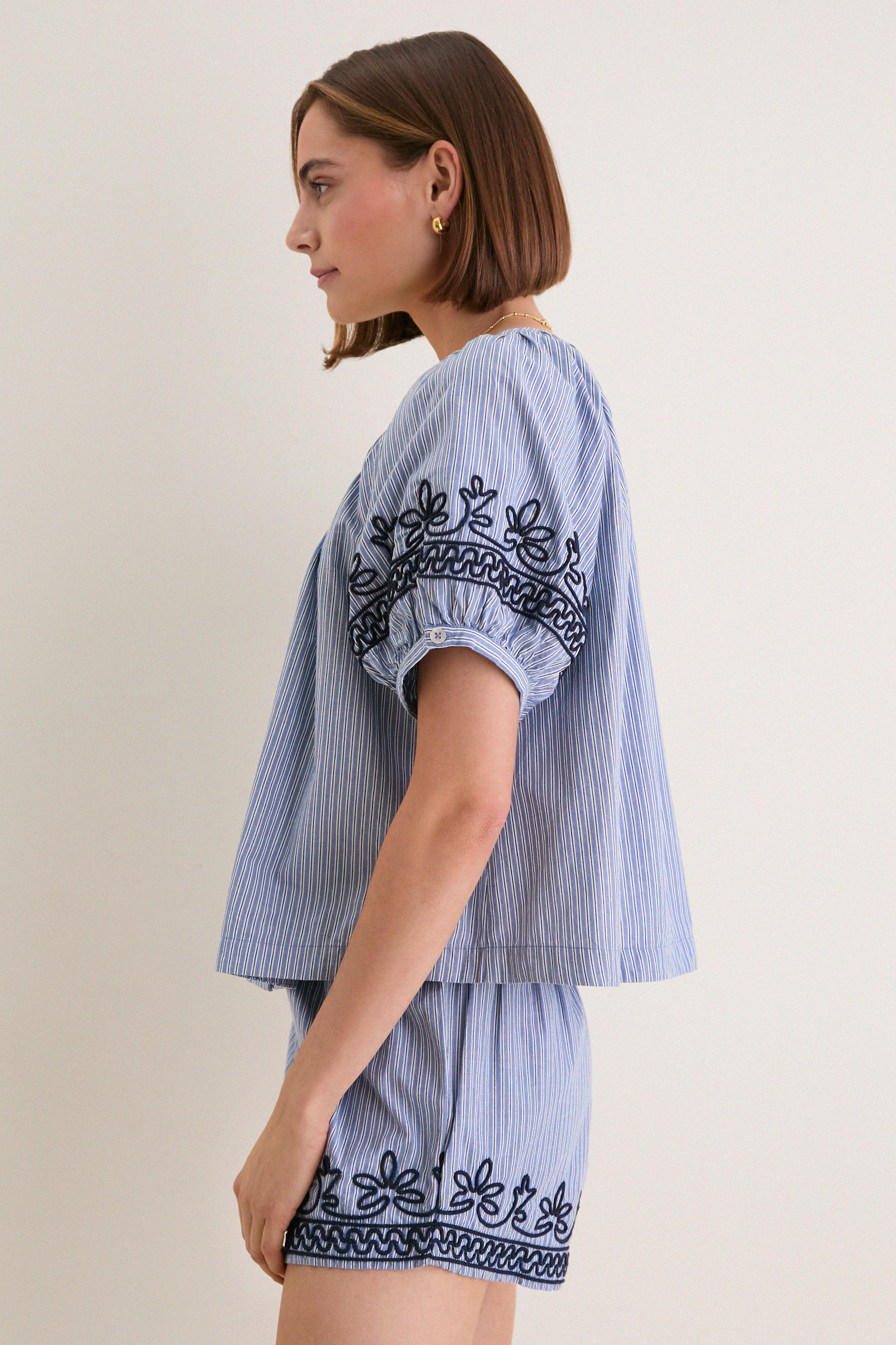 Soutache Embroidered Tully Top