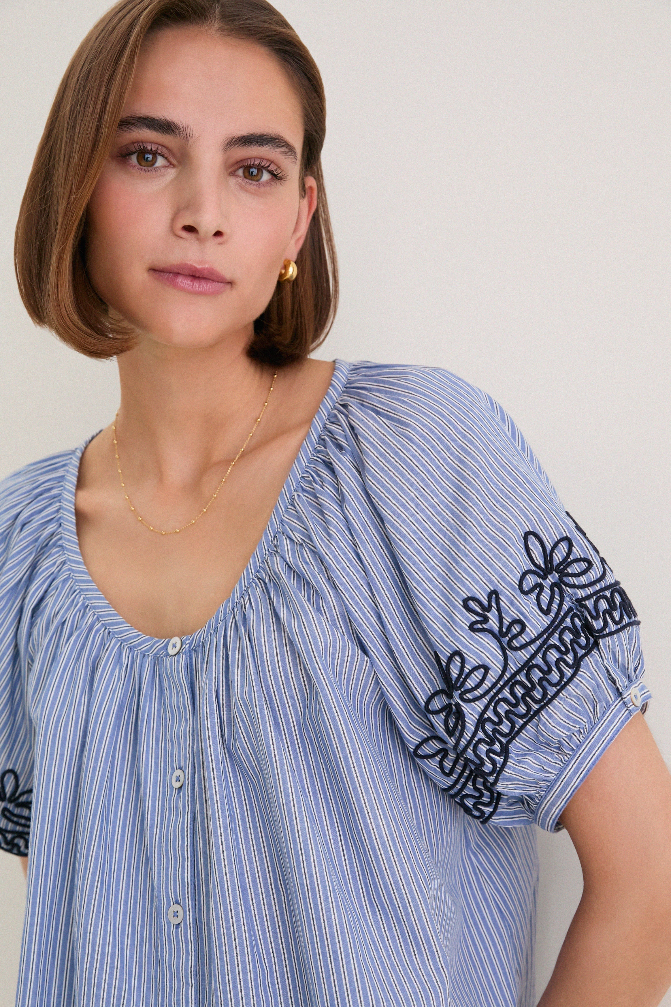 Soutache Embroidered Tully Top