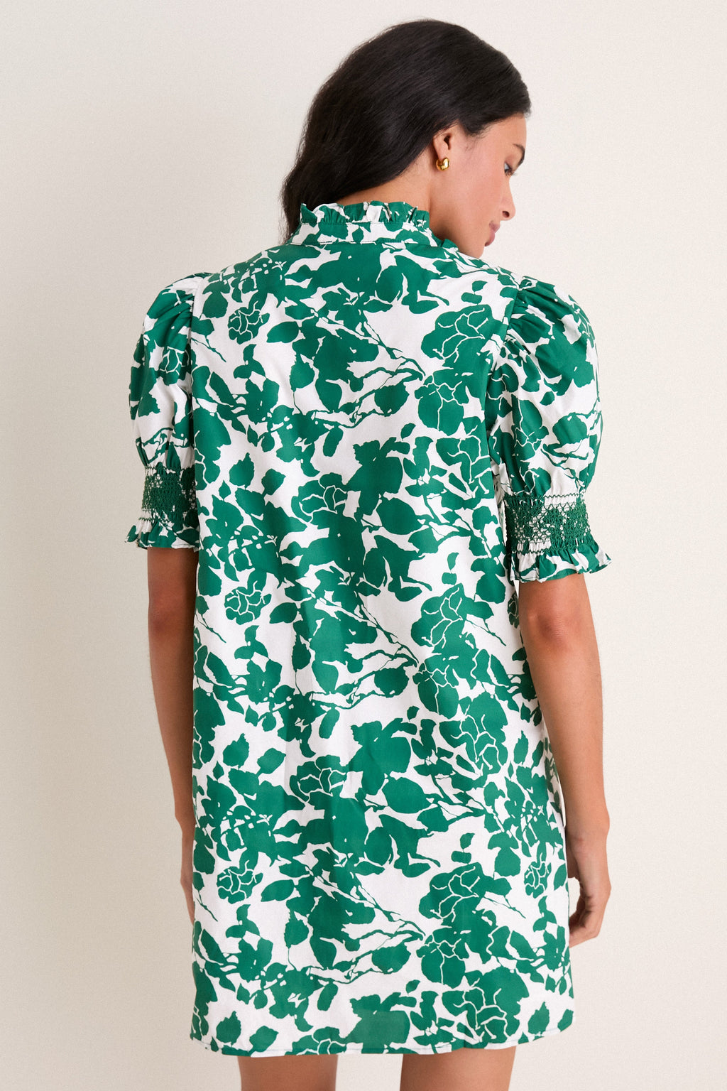 Green Floral Floral Lou Lou Mini Dress