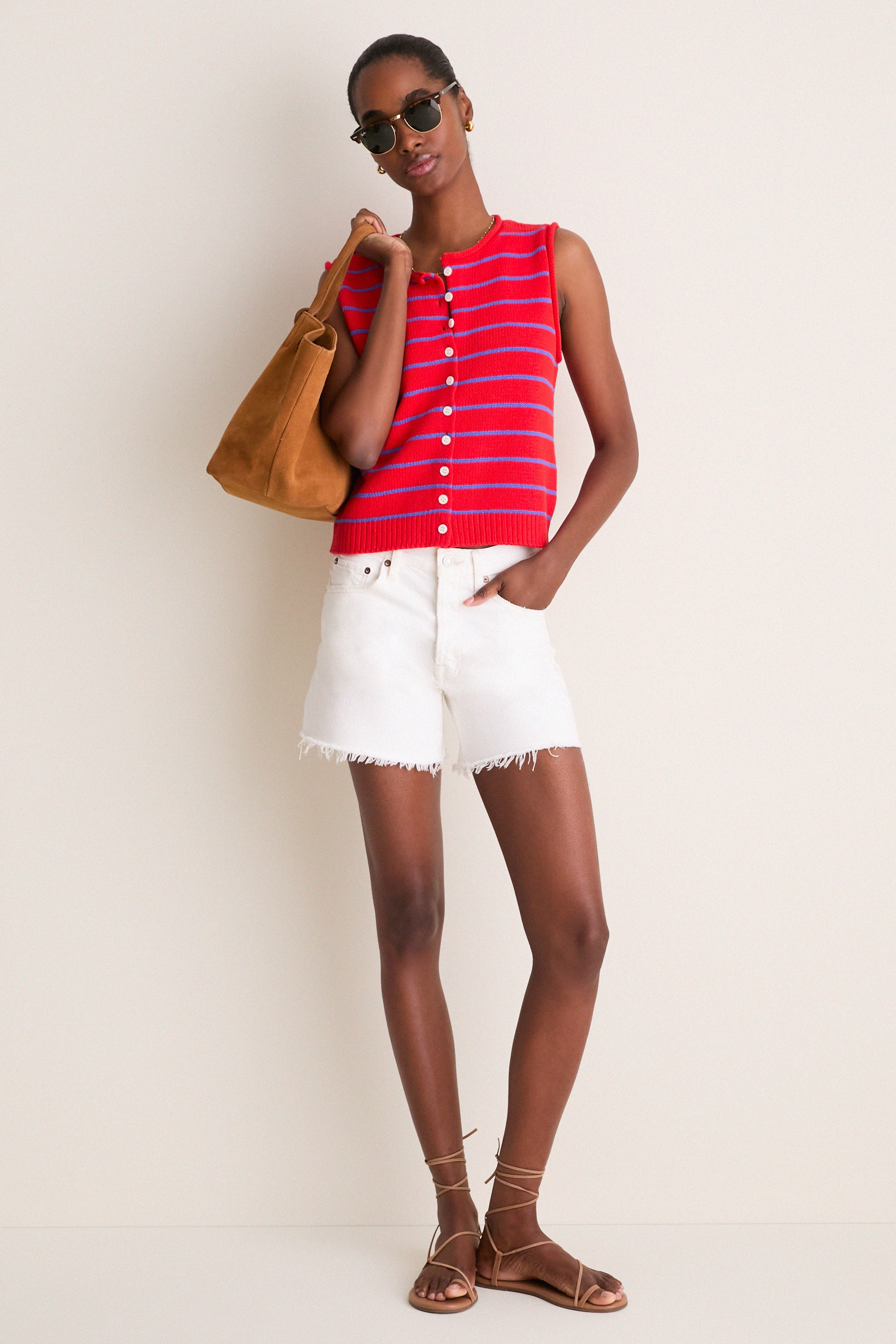 Scarlett and Cobalt Taylor Striped Sweater Vest
