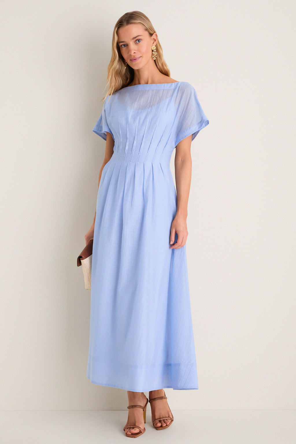 Bluebell Textured Gauze Midi Dress