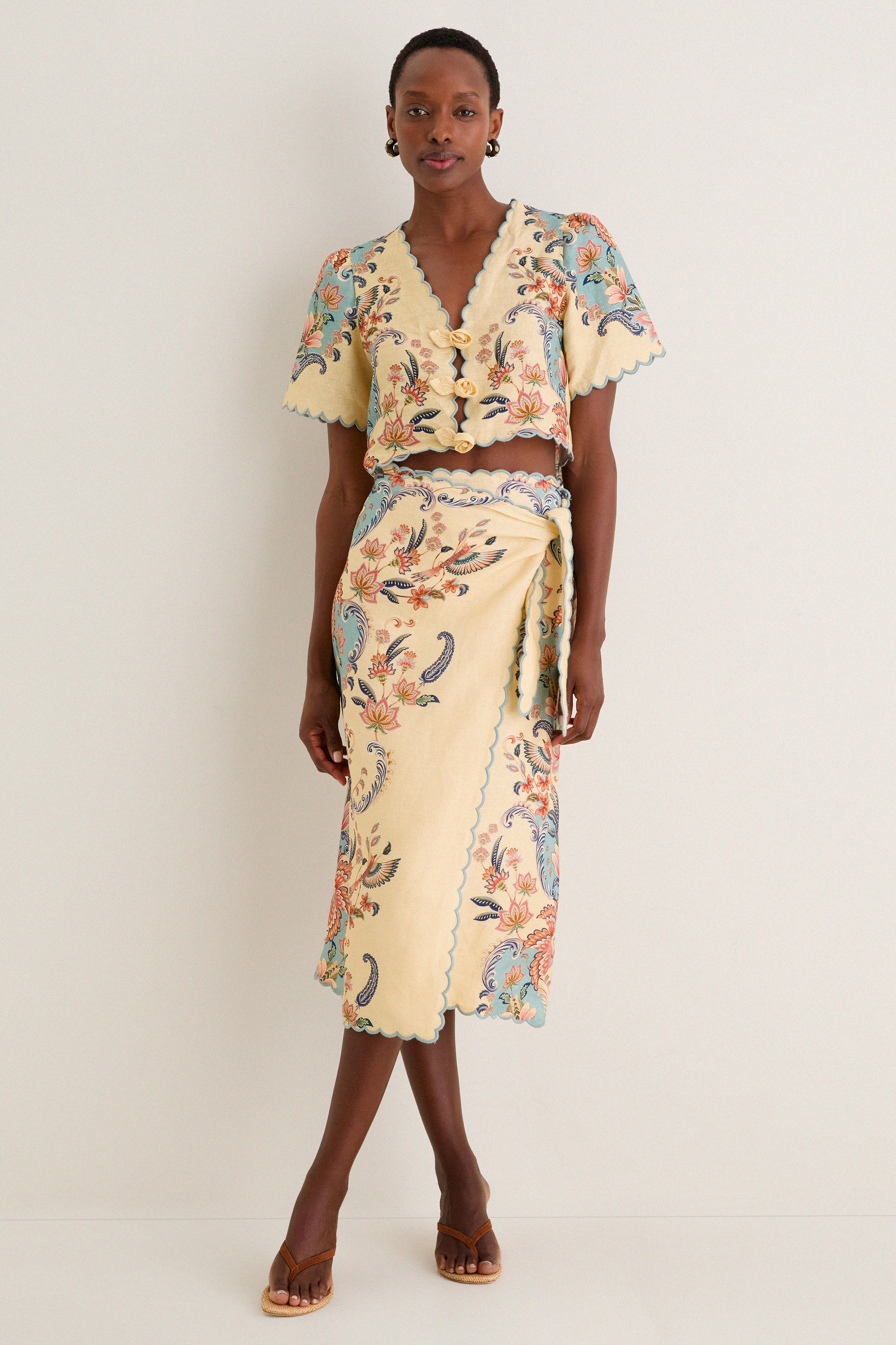 Boho Beauty Butter Midi Skirt