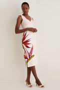 Strelitzia Sand Midi Dress
