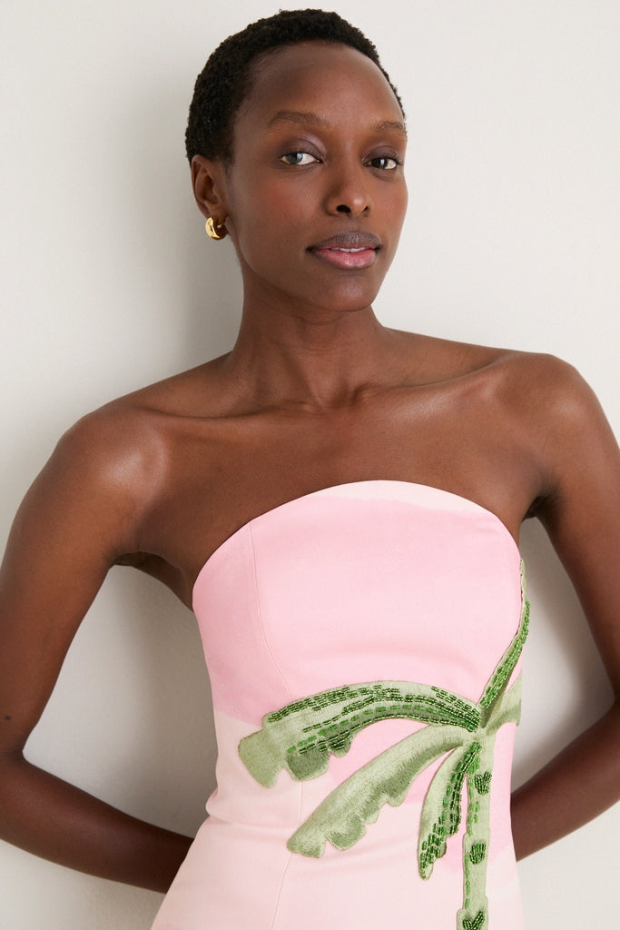 Riveria Print Ava Bustier Maxi Dress