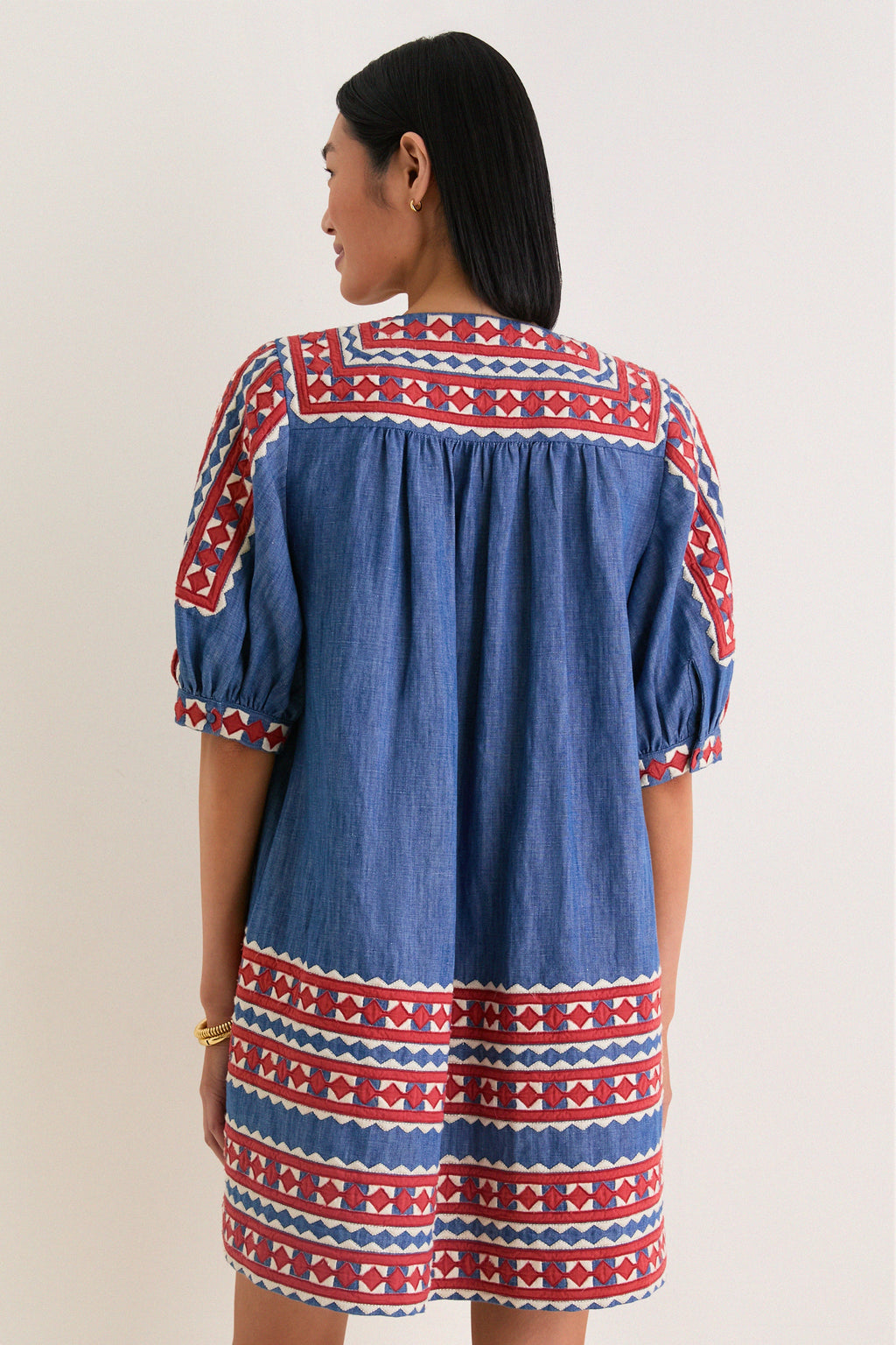 Multi Stina Chambray Mini Dress