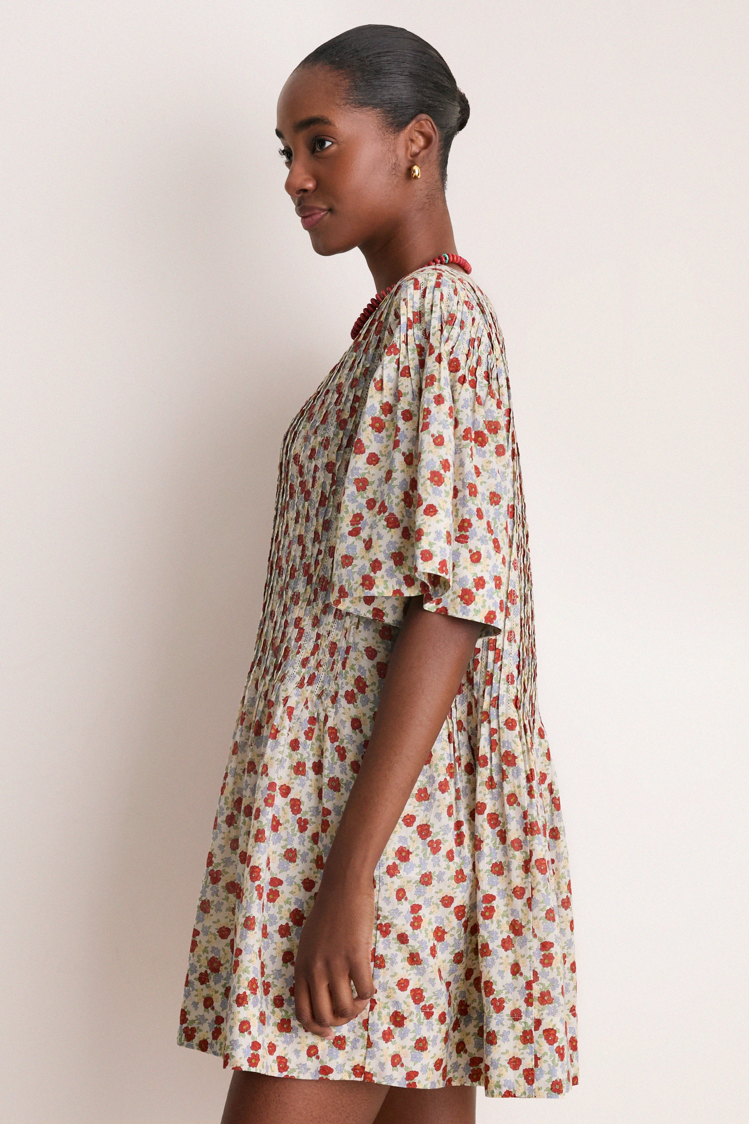 Multi Viera Print Mini Dress