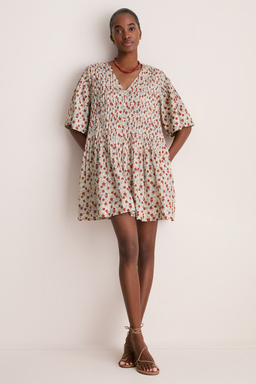 Multi Viera Print Mini Dress