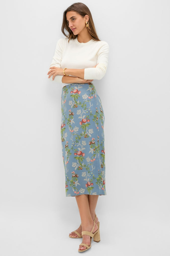 Ivory Cashmere Silk Long Sleeve Katie Tee