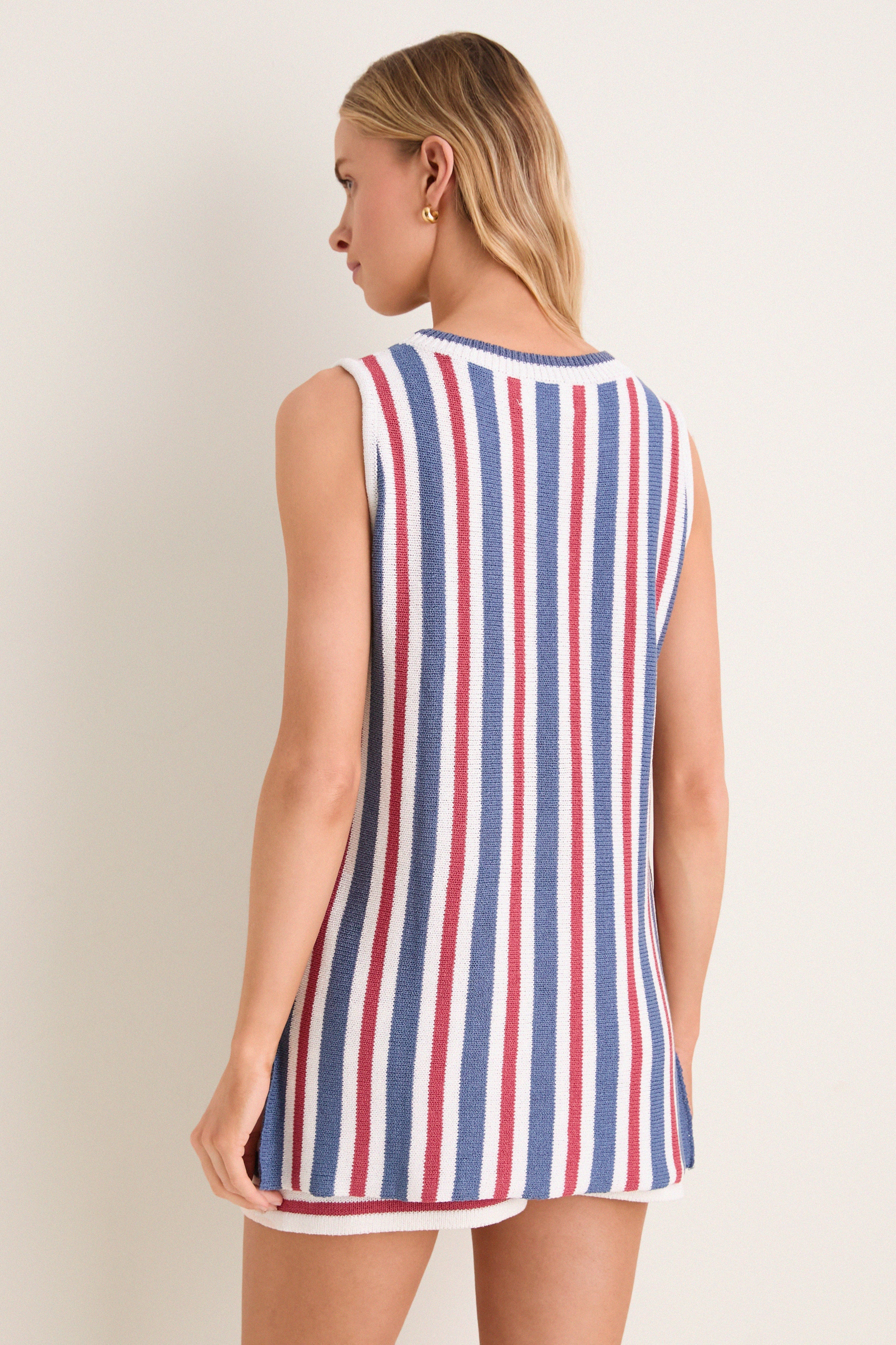 Regatta Stripe Knit Wells Top