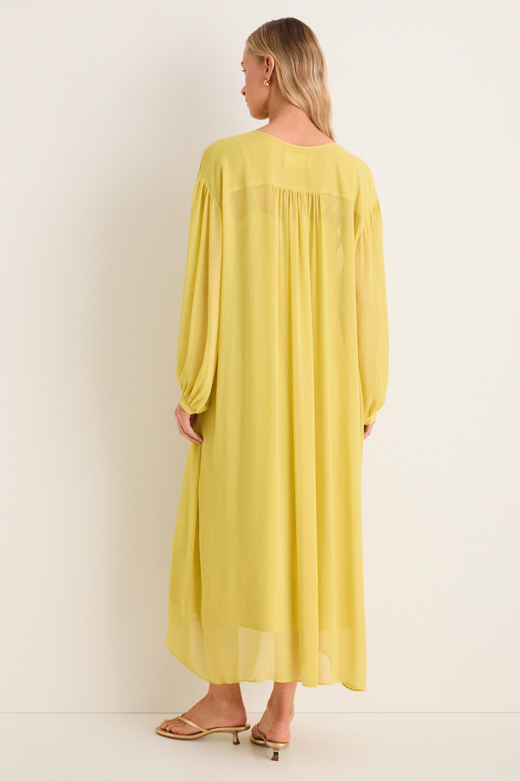 Citron Chiffon Clarisse Caftan