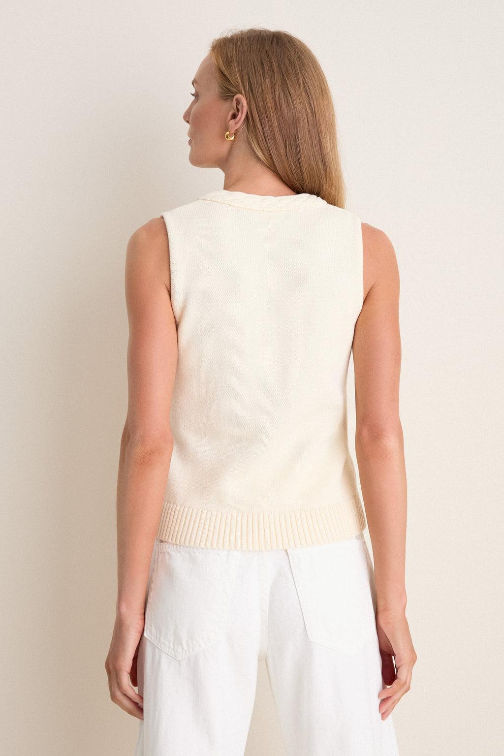 Ivory Cotton Rope Mariner Tank