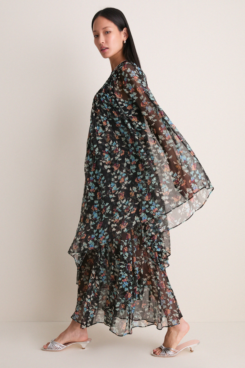 Nightshade Seraphina Silk Draped Dress