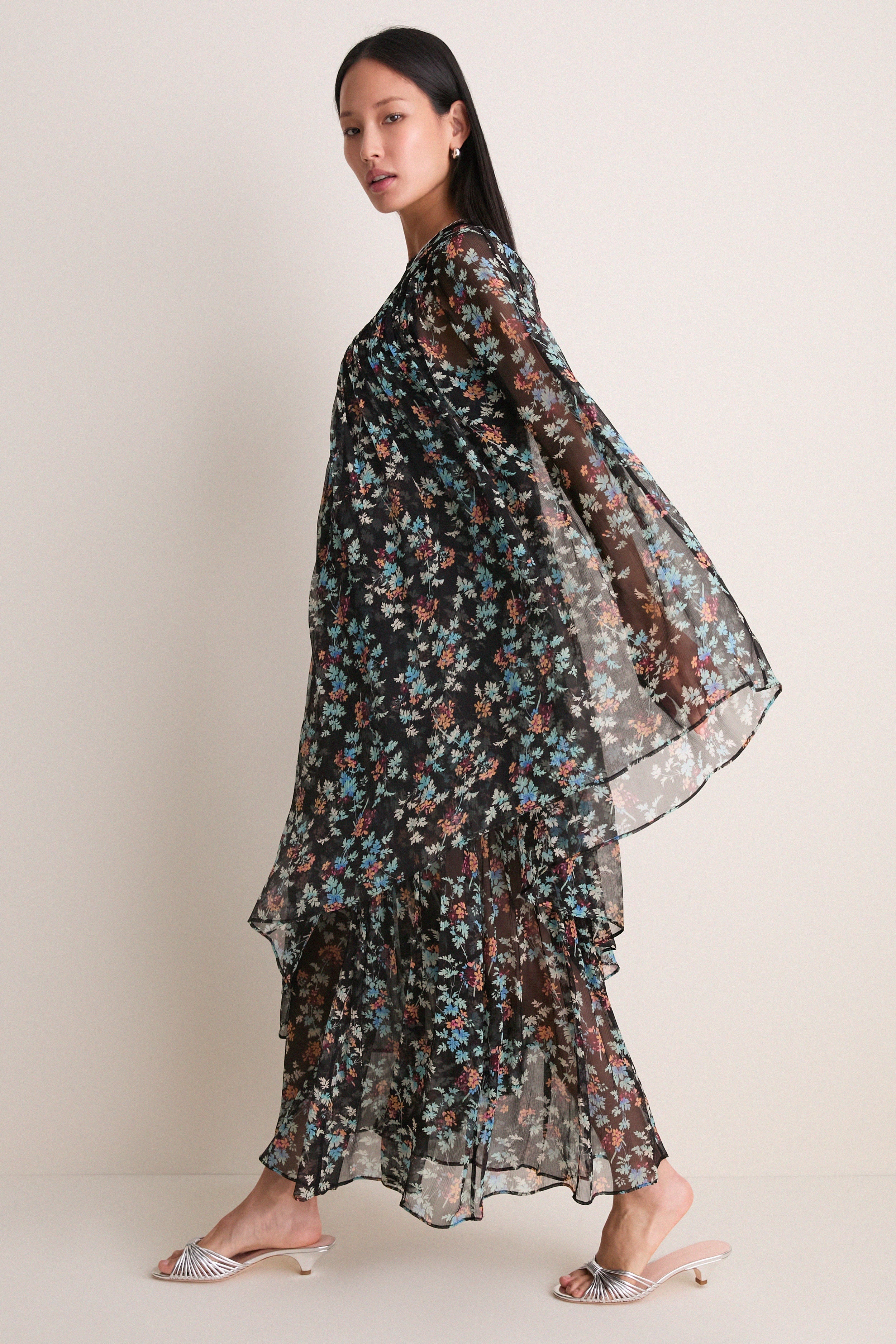 Nightshade Seraphina Silk Draped Dress