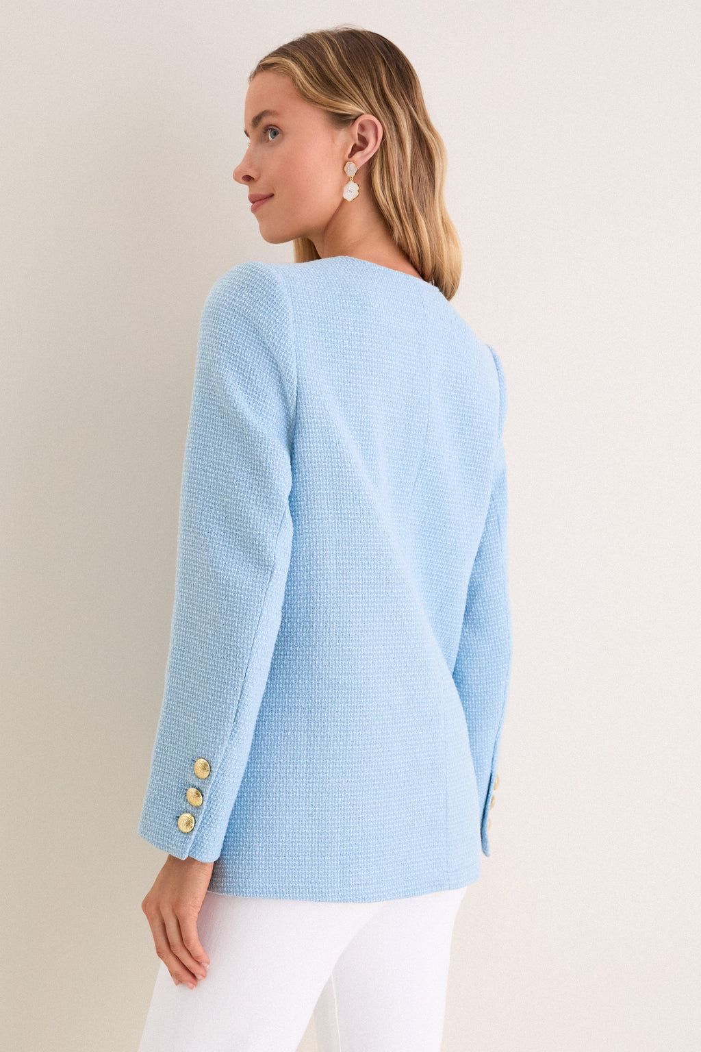 Light Blue Tweed Jennings Jacket
