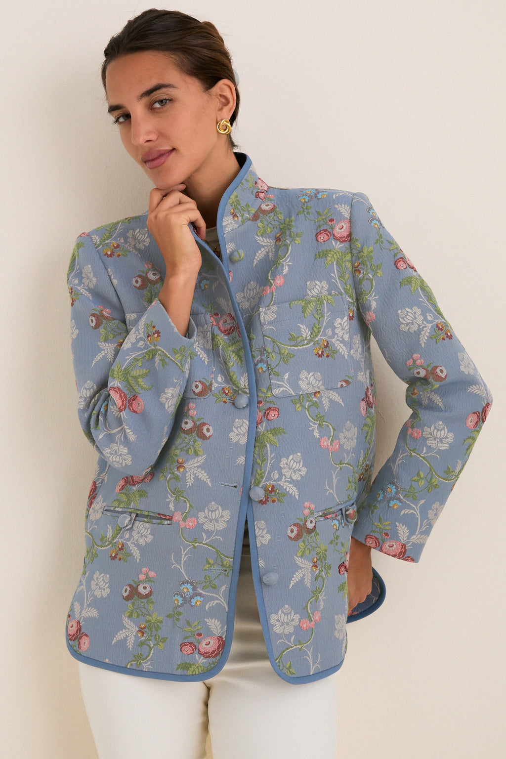 Trellis Bloom Jacquard Dalton Jacket