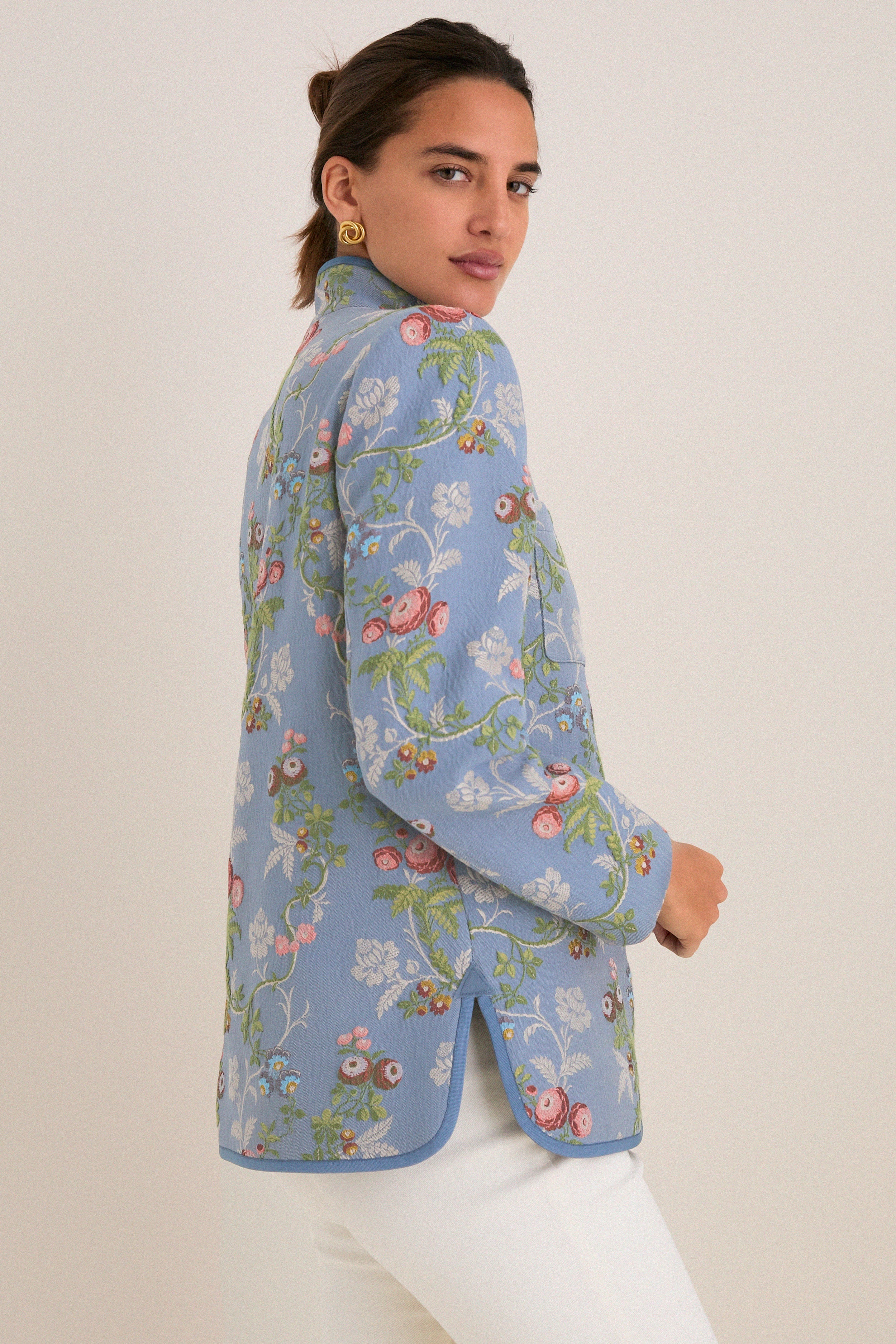 Trellis Bloom Jacquard Dalton Jacket
