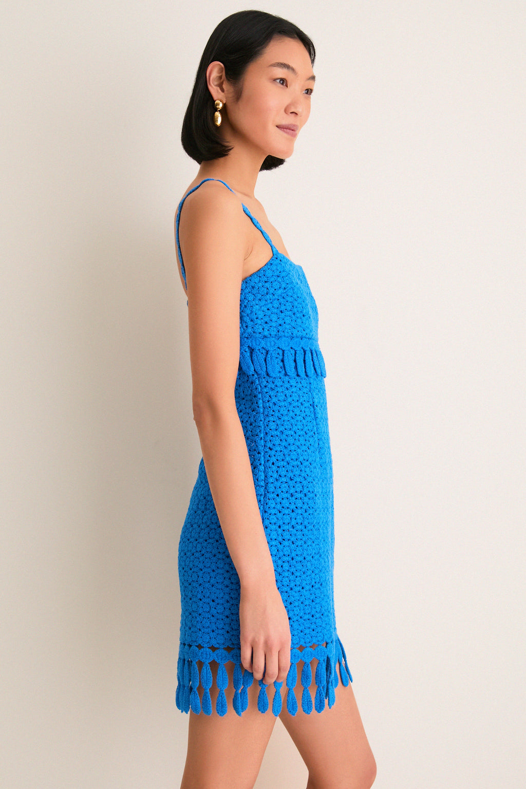 Cornflower Crochet Caitriona Mini Dress