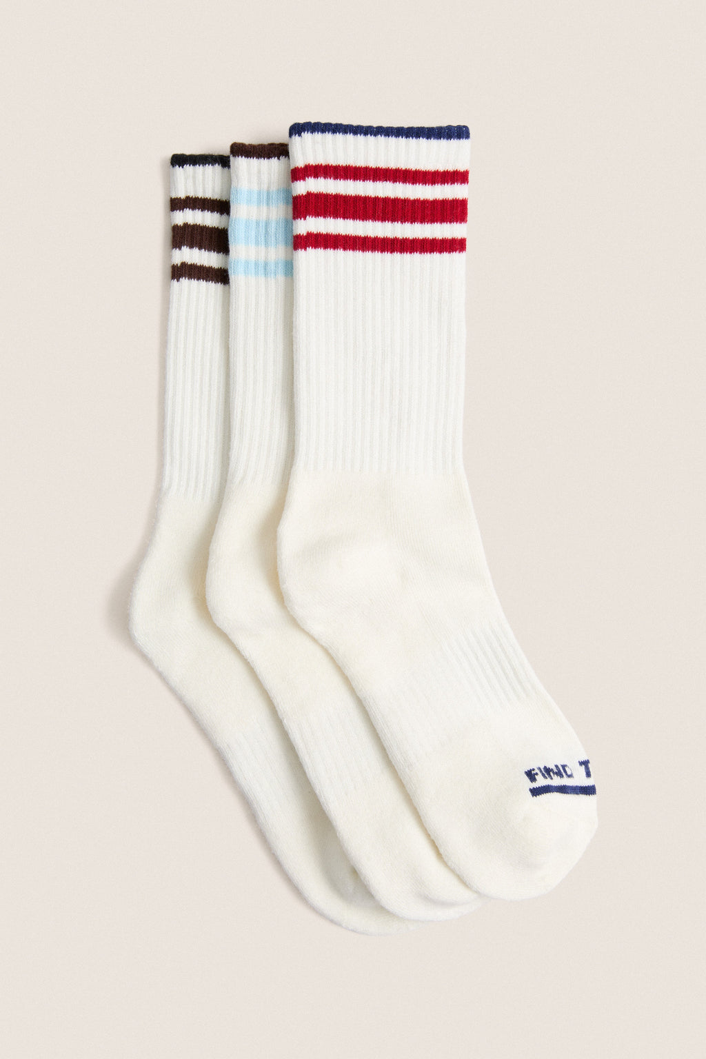 Striped Crew Sock Set of 3