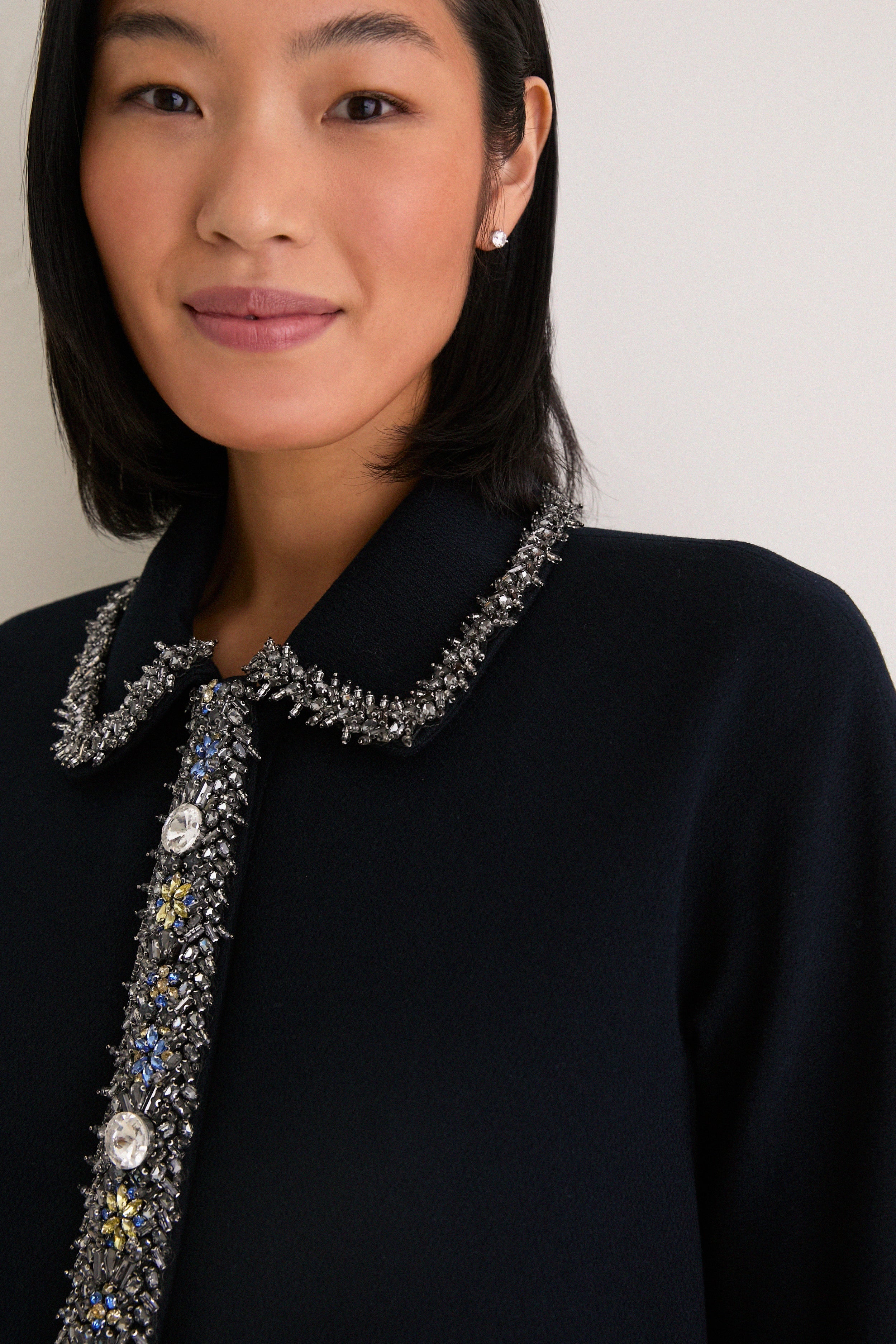 Navy Embellished Nicola Maxi Dress