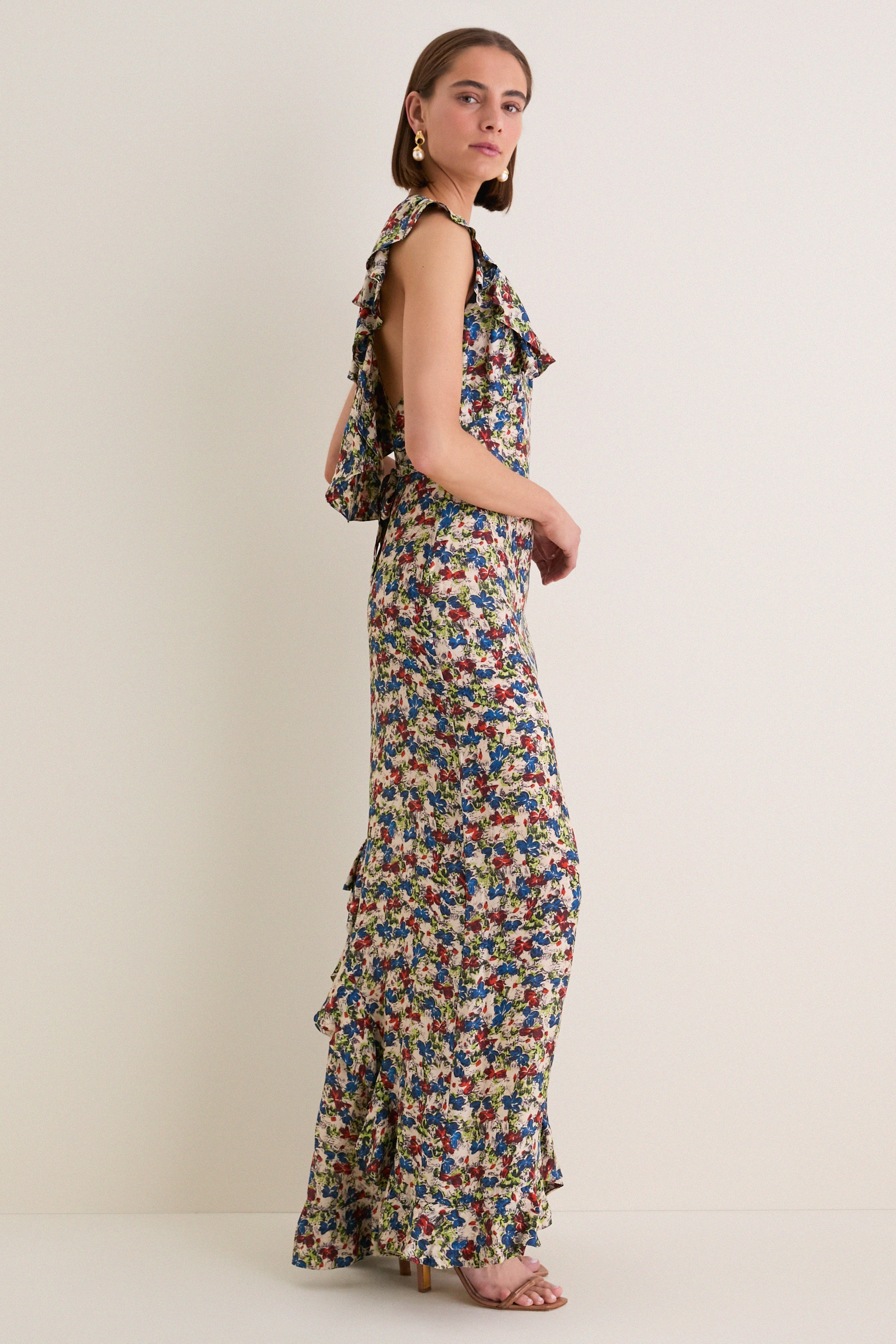 Ditsy Meadow Clemence Maxi Dress