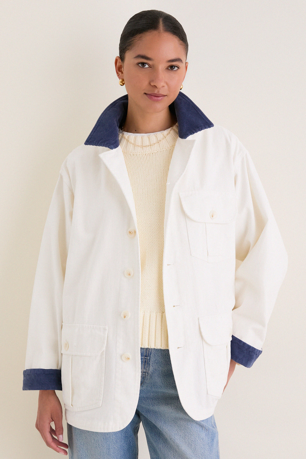 White Bunny Barn Jacket