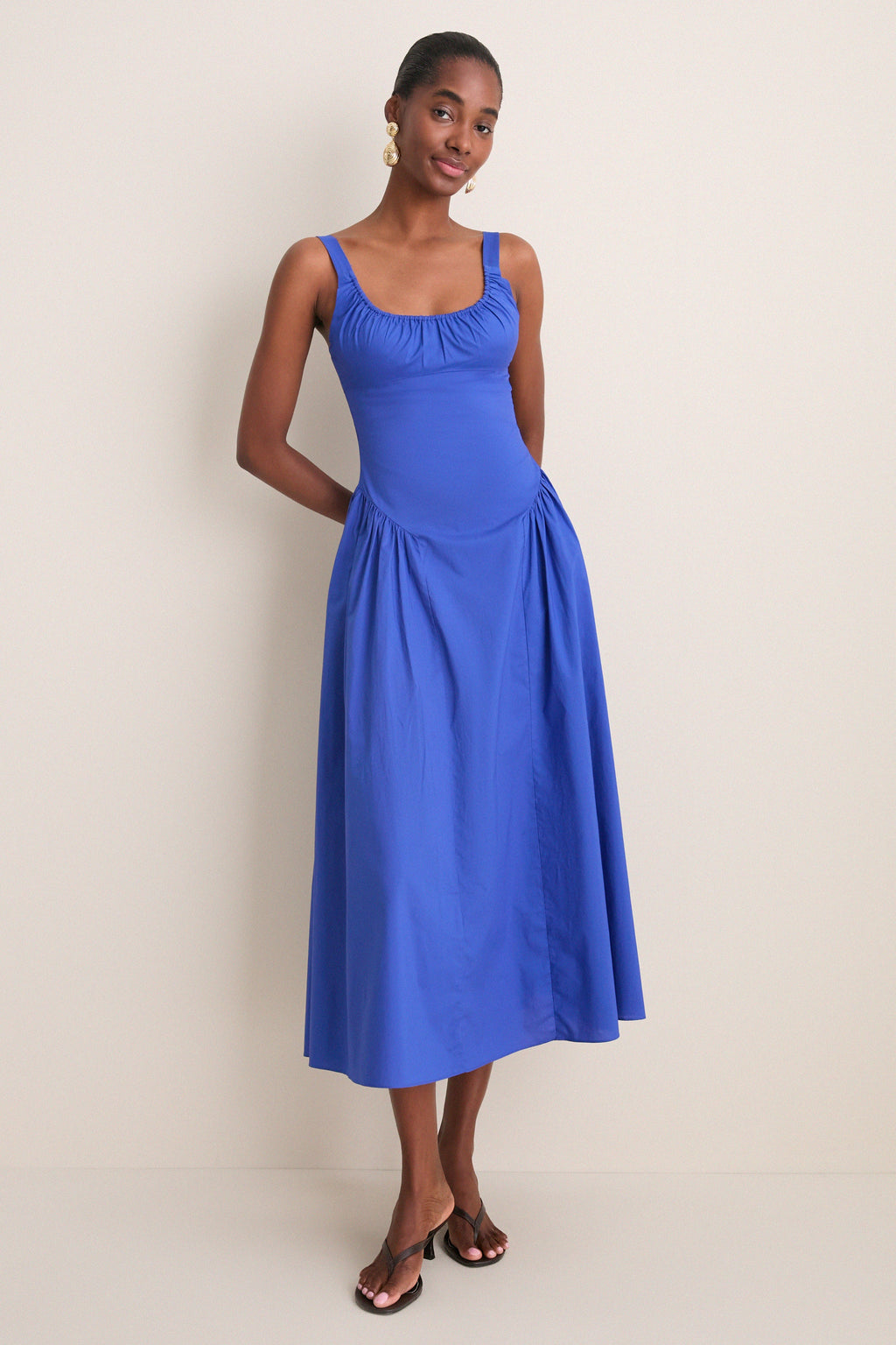 Cobalt Marcella Midi Dress