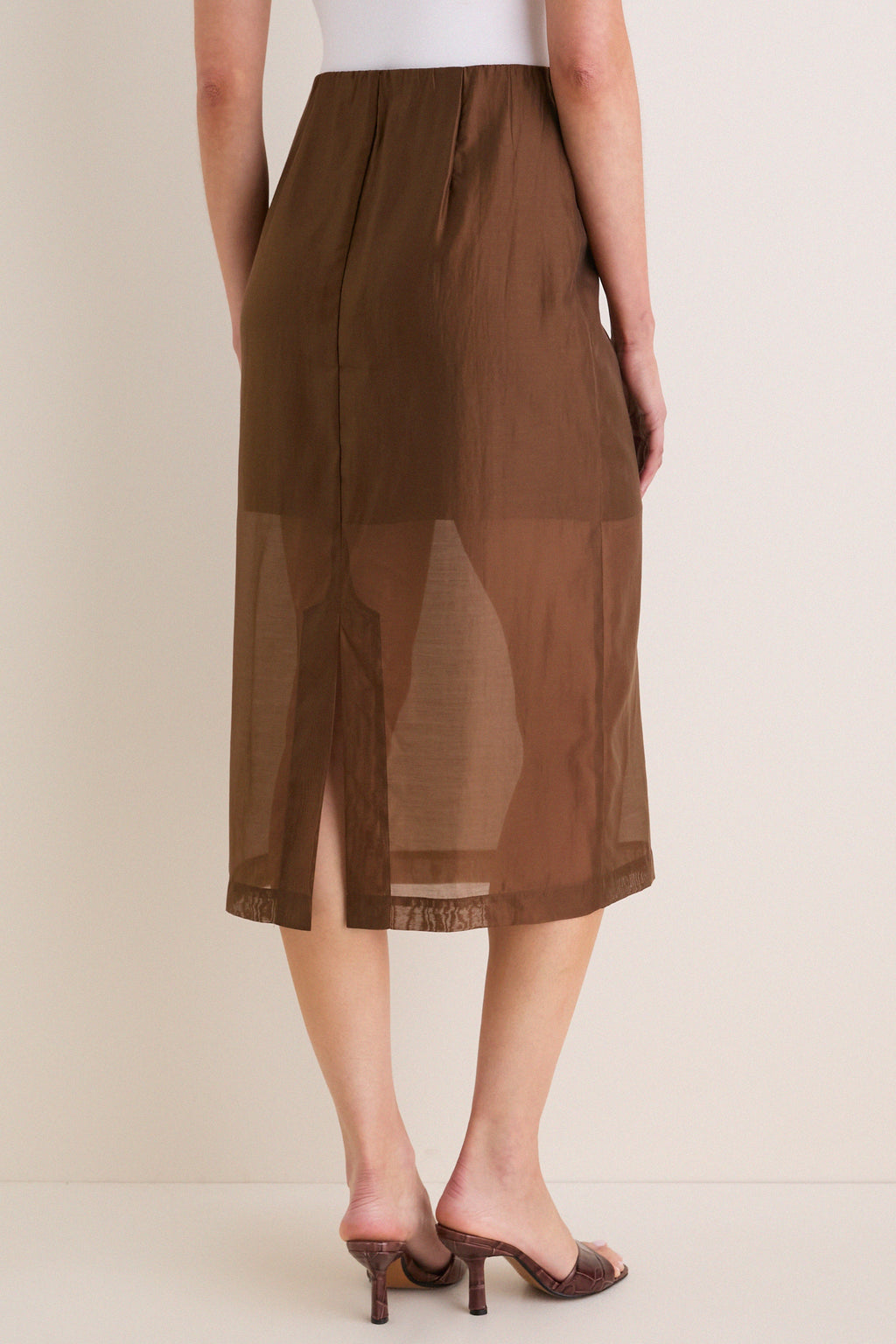 Toffee Organza Christy Skirt