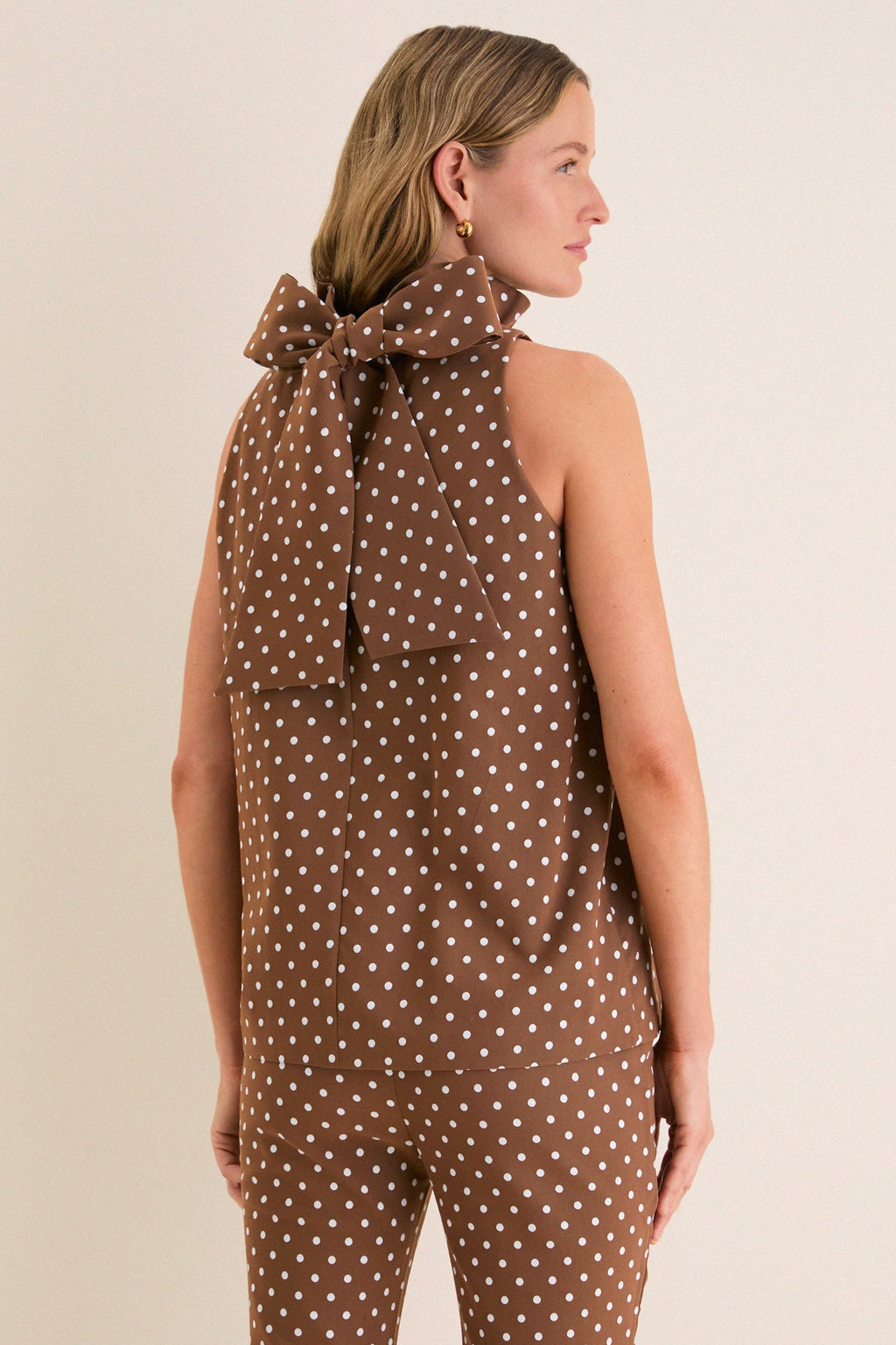 Cocoa Dot Mason Top