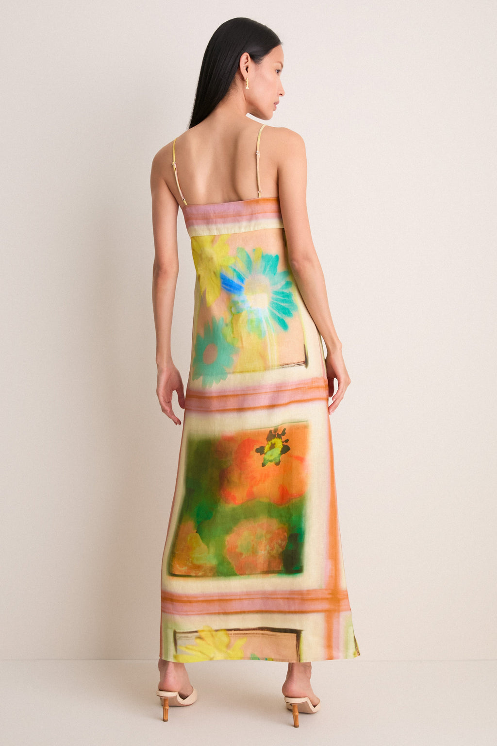 Superbloom Scarf Laura Linen Dress