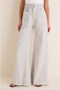 Juniper Stripe Linen Tulip Wide Leg Pant