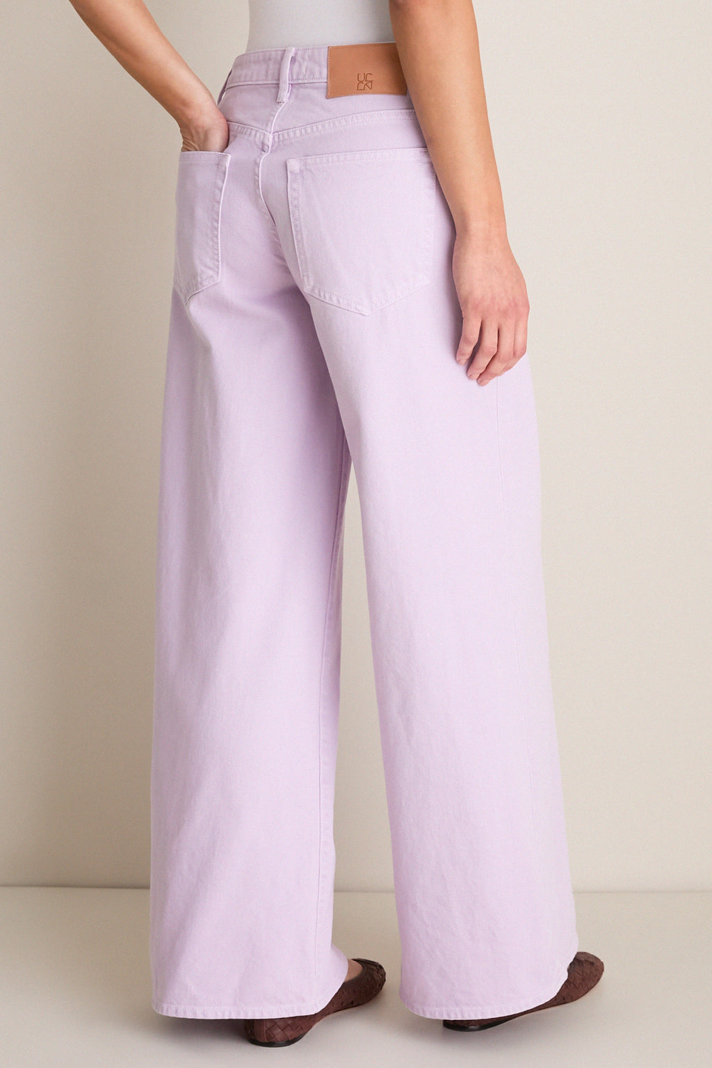 Wisteria Zephyr Mid Rise Wide Leg Jean