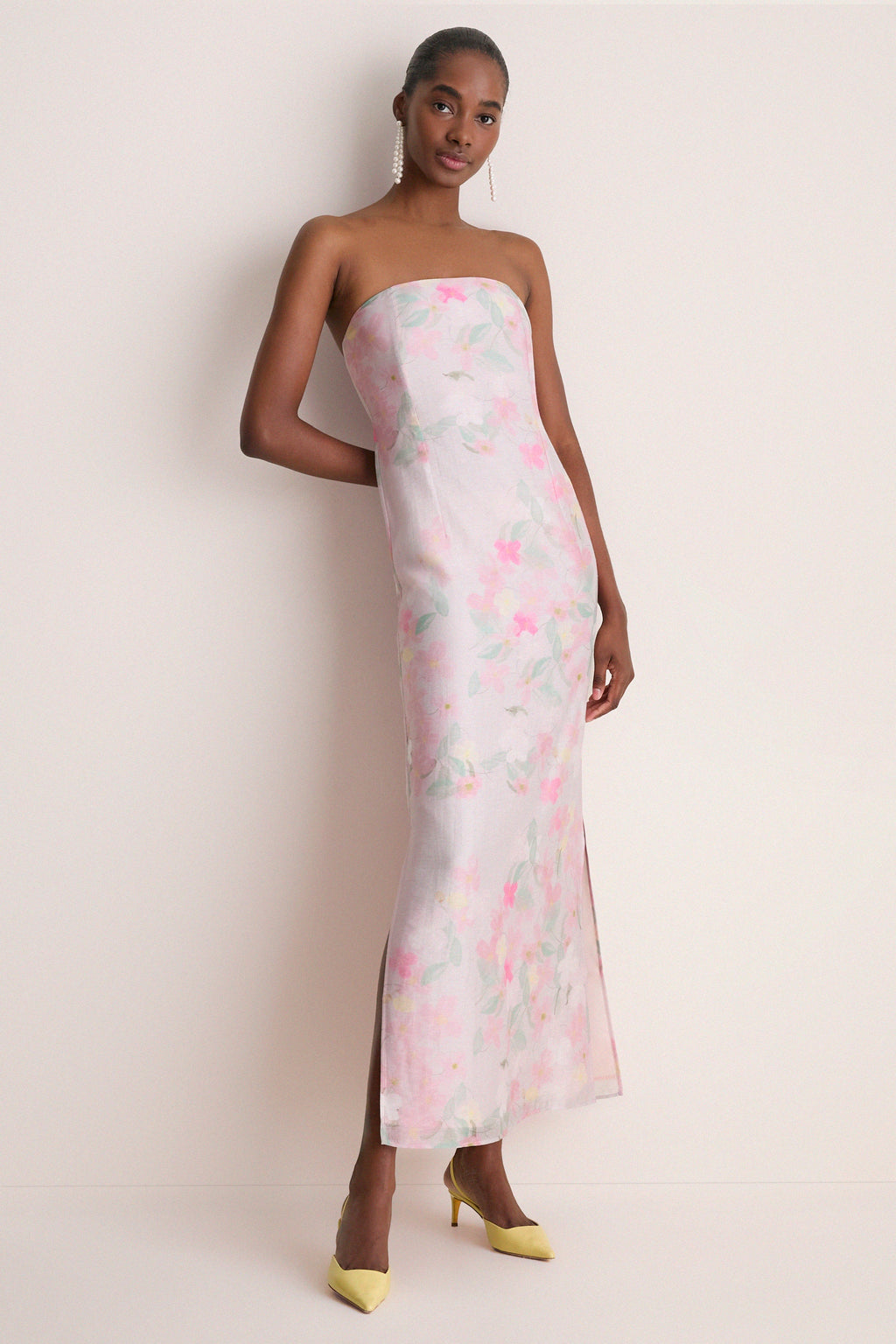 Pink Clematis Montana Elora Dress