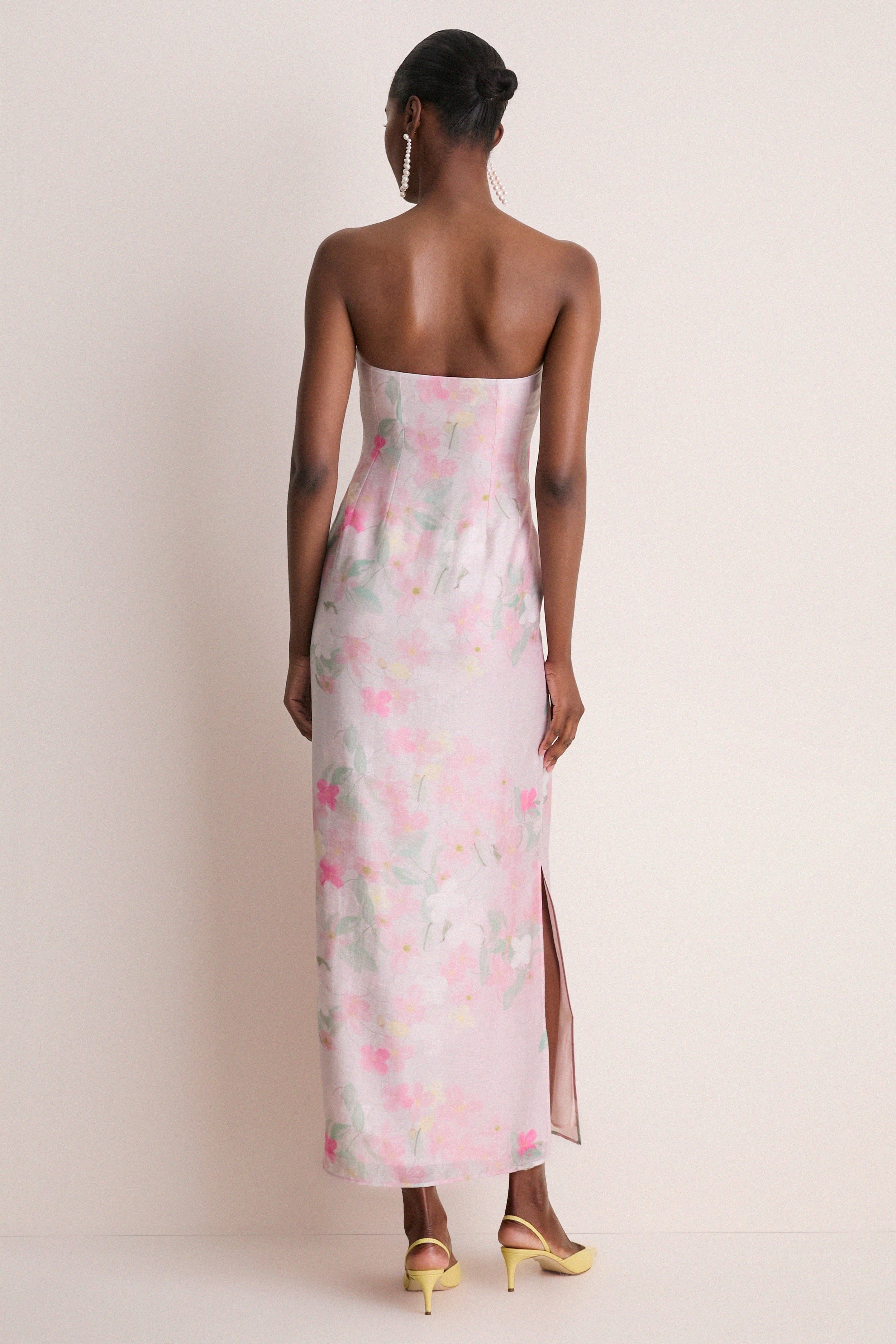 Pink Clematis Montana Elora Dress