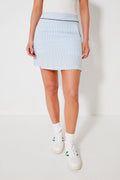 Periwinkle and White Seersucker Skort