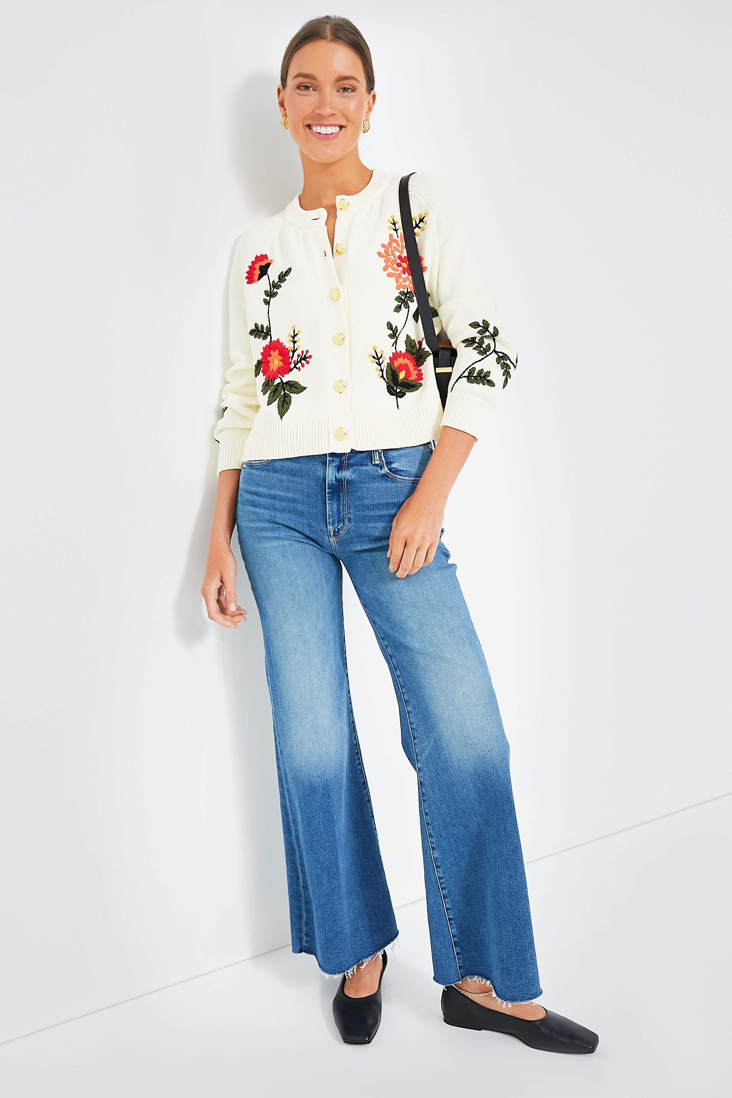 Embroidered Quincy Cardigan