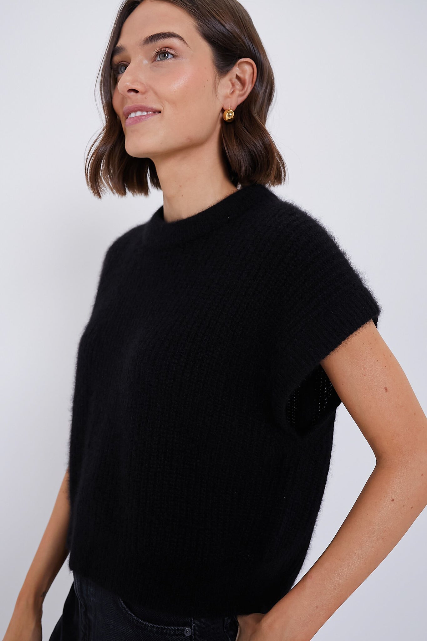 Black Softest Olivia Vest