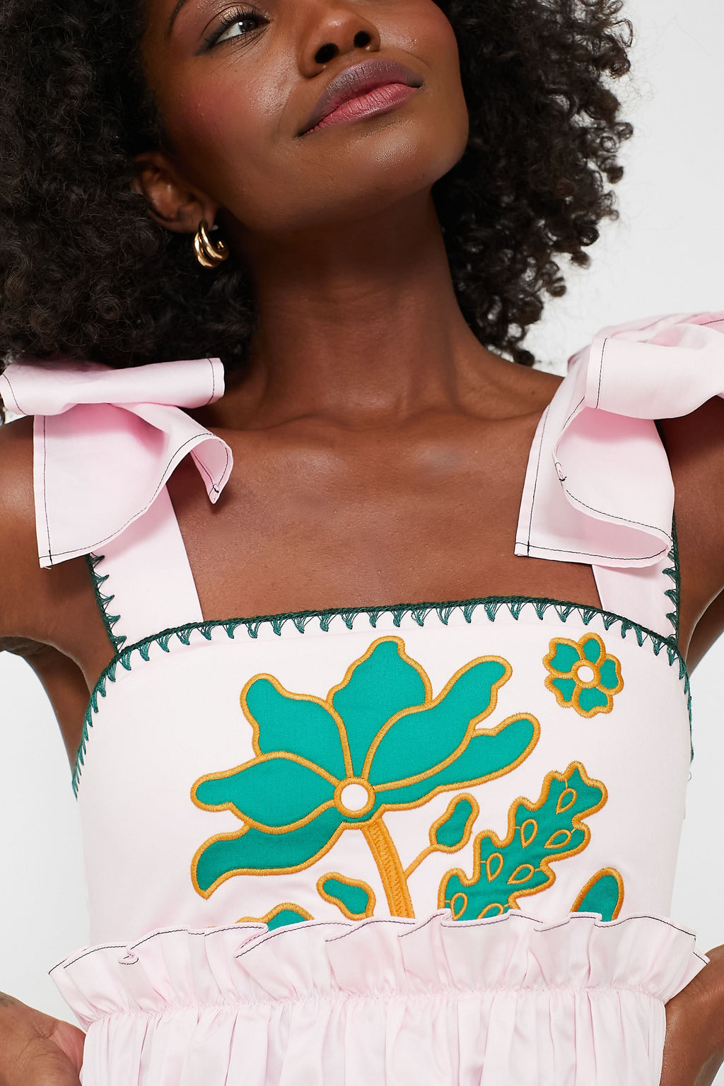 Pink and Green Perla Top