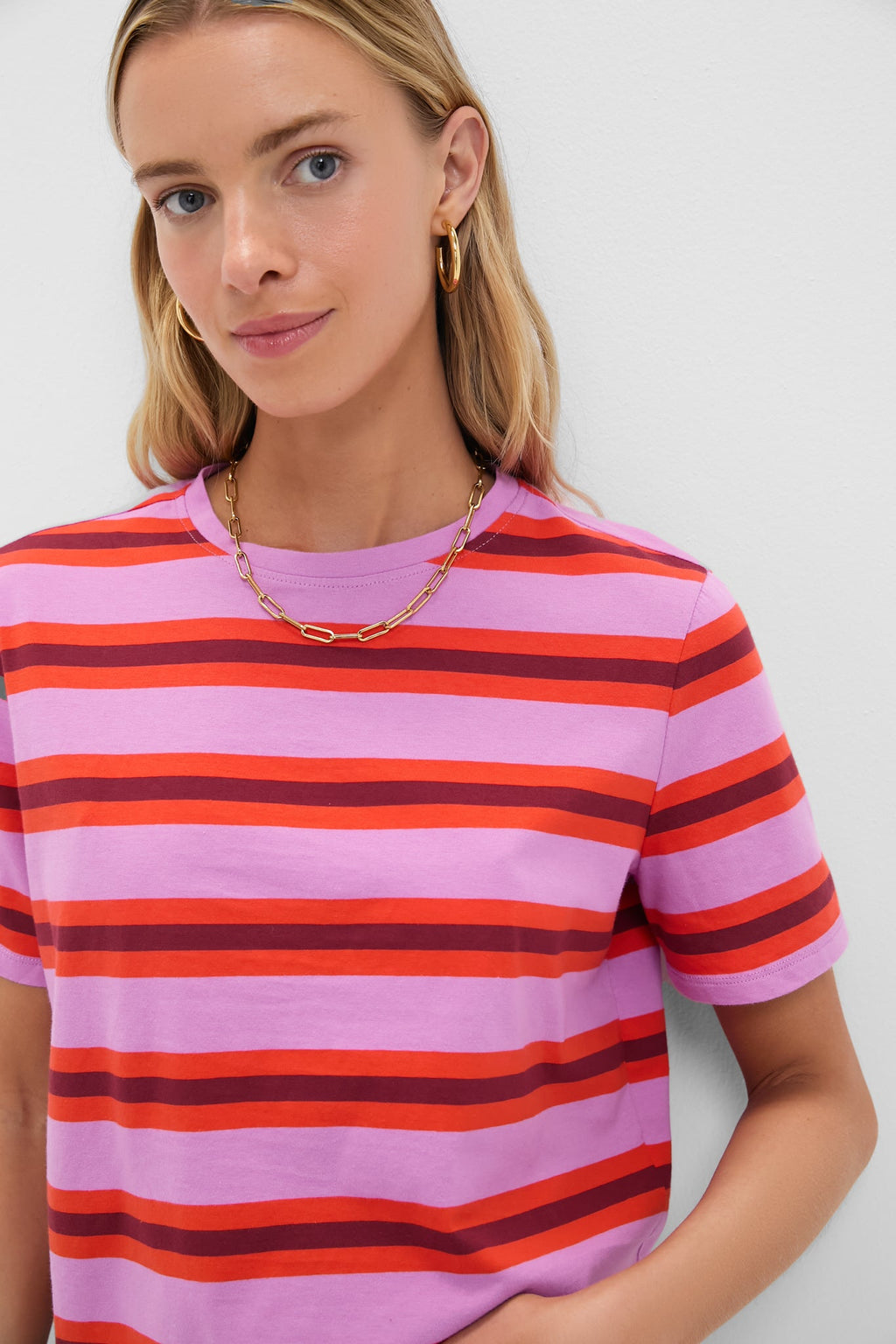 Orchid Poppy Plum Multistripe Brentwood Shirt