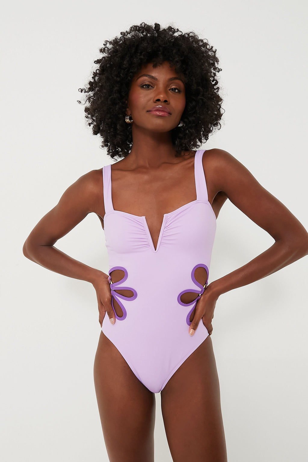 Lilac and Plum Flora One Piece